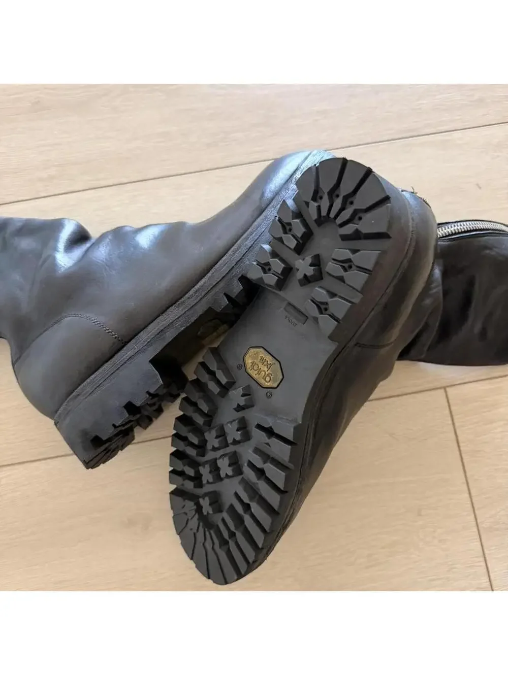 Guidi Men's Black and Brown Boot